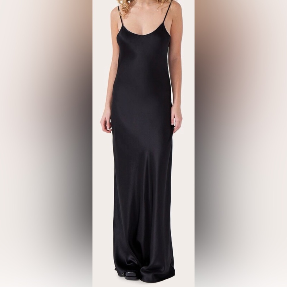 Forever 21 Black Maxi Slip Dress